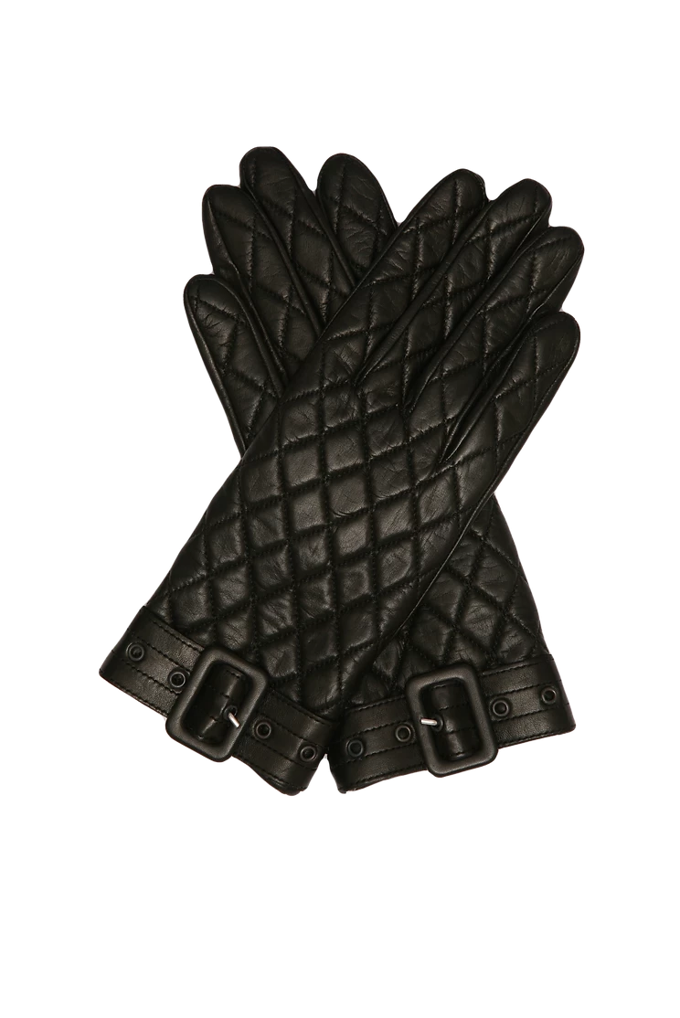 Coco - Italian Ladies Quilted Leather Gloves