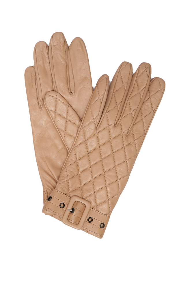 Coco - Italian Ladies Quilted Leather Gloves