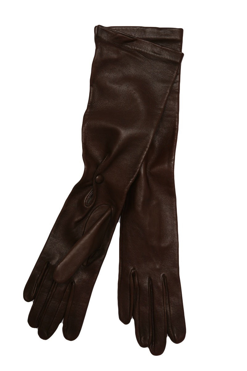 Elisa - Italian Ladies Long Opera Leather Glove