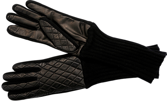 Elsa - Italian Ladies Biker Quilt Leather Glove