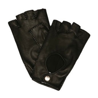 Alana - Italian Ladies Cut Off Popper Leather Glove