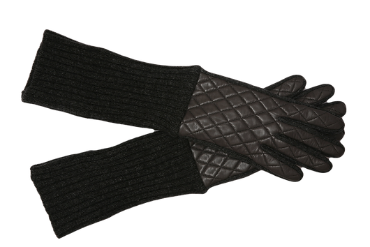 Elsa - Italian Ladies Biker Quilt Leather Glove